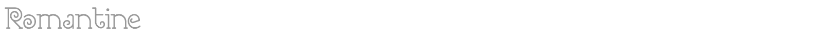 Romantine font preview